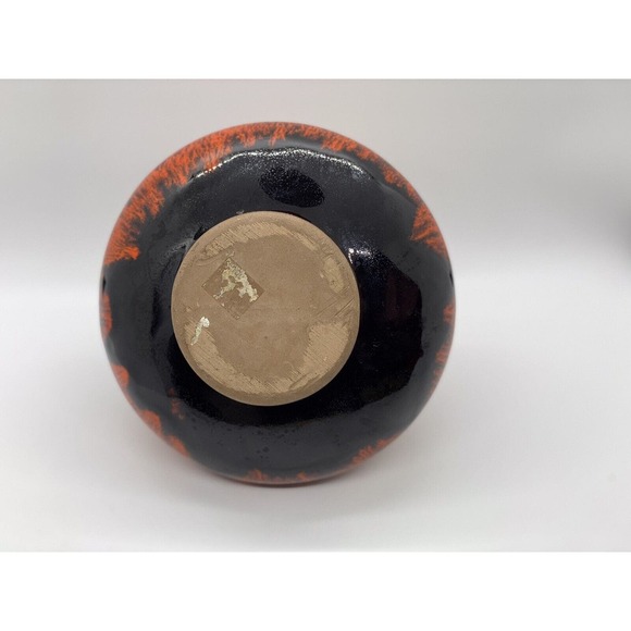 Vintage Canuck Pottery Ewer, Made in Canada Red and Black, High Gloss Lava Glaze - Picture 9 of 9